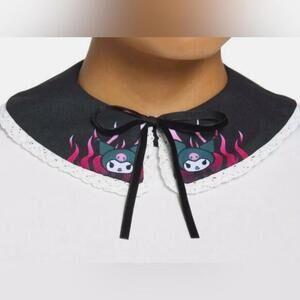 Sanrio x Hot Topic Kuromi Faux Adjustable Collar Pink Flames